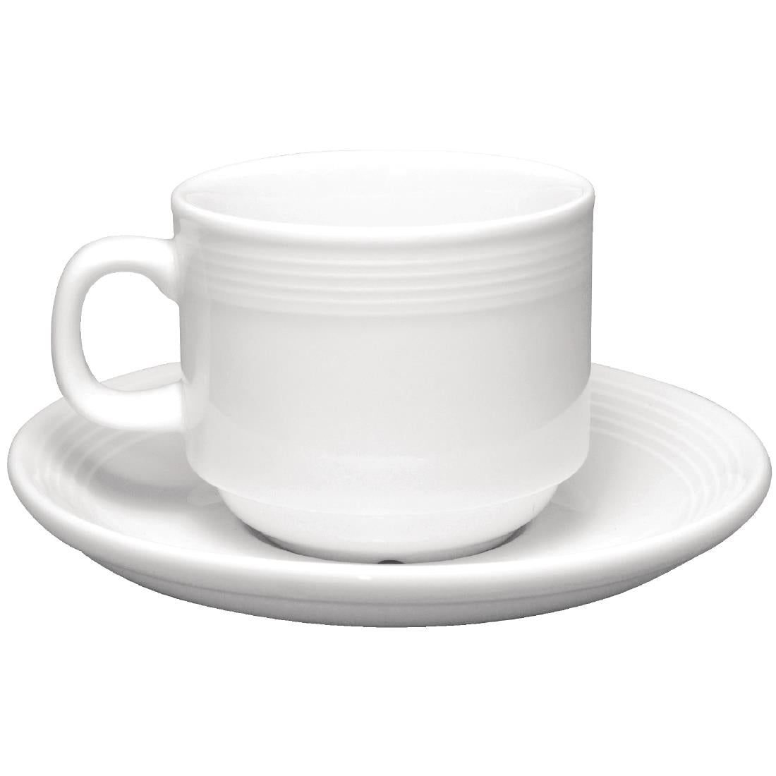 Tasses à thé empilables Olympia Linear 200ml (lot de 12) — U084