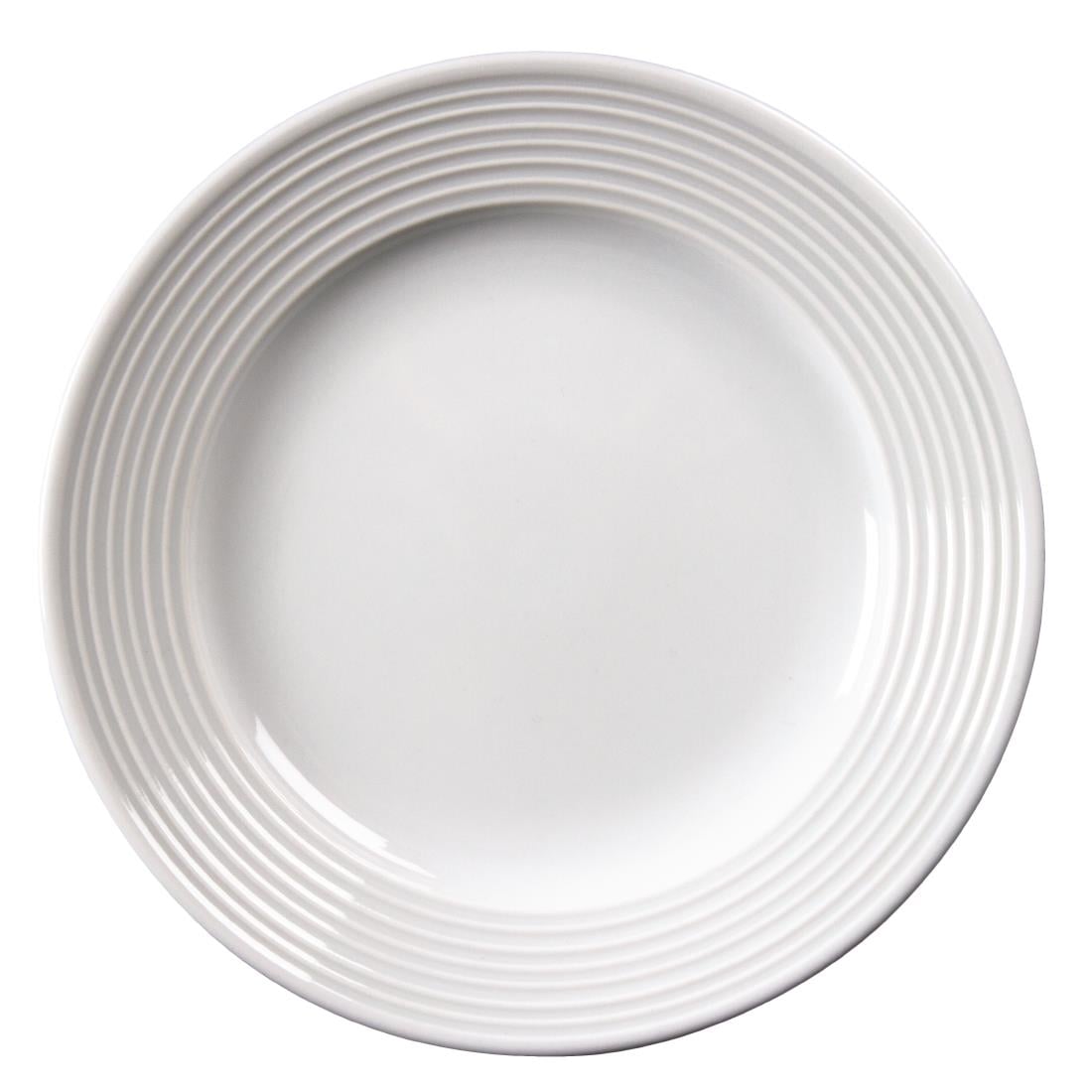 Assiettes à bord large Olympia Linear 165mm (lot de 12) — U089