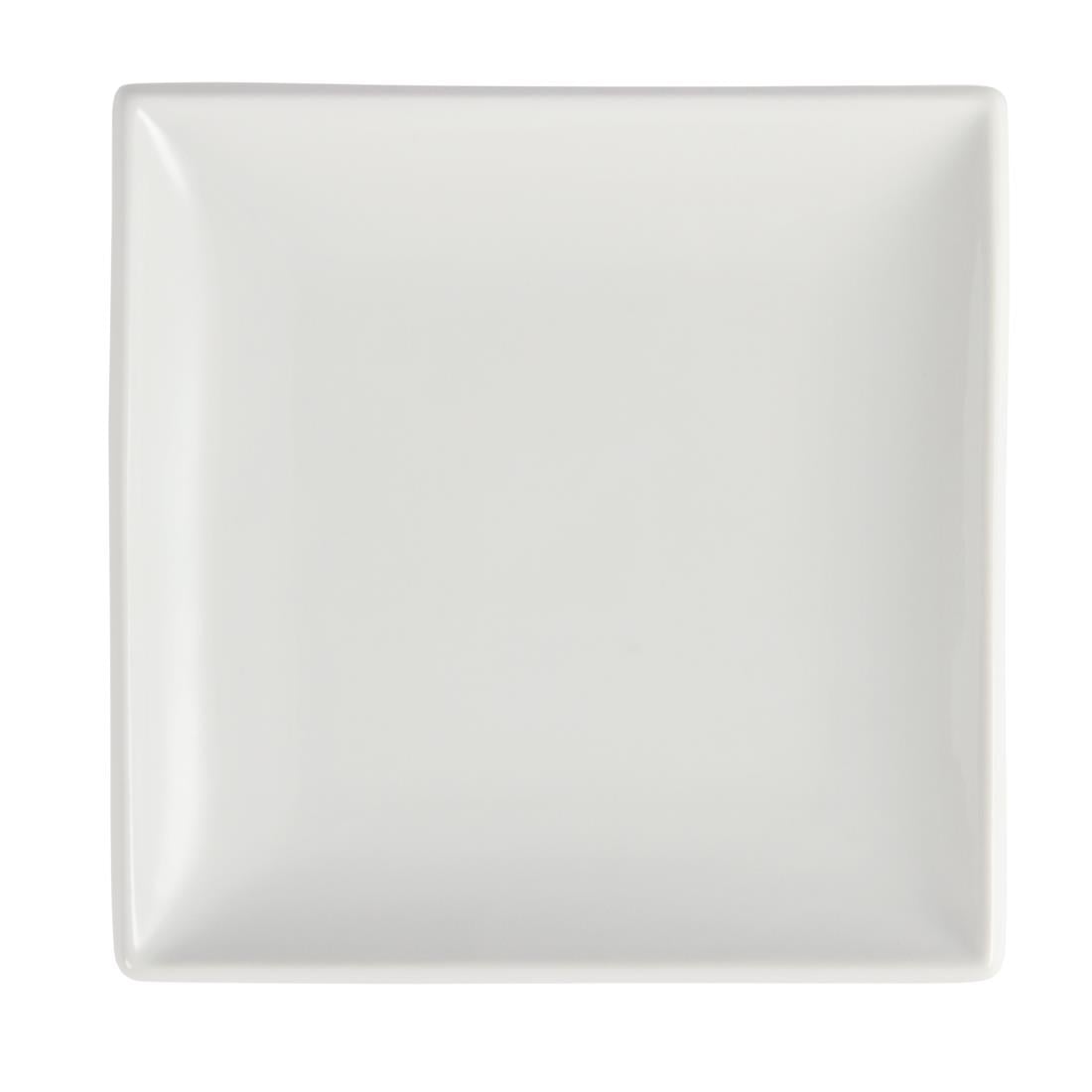 Assiettes Carrées Blanches Olympia Whiteware 180mm (lot de 12) — U154