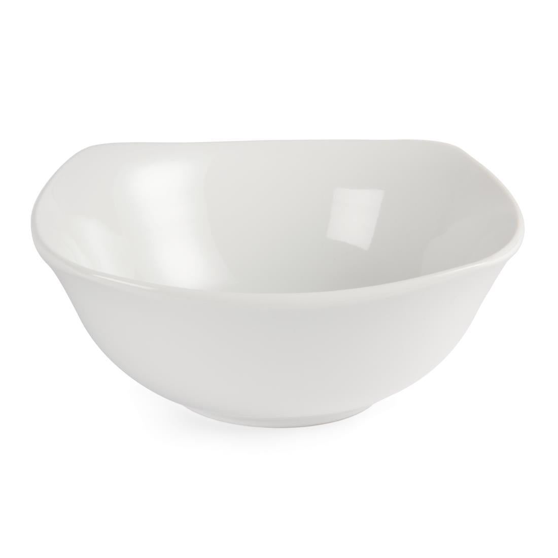 Bols carrés bords arrondis Olympia Whiteware 220mm (lot de 12) — U175