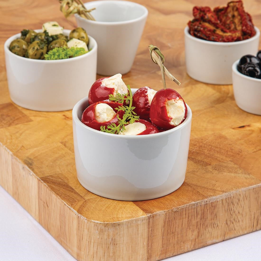 Ramequins contemporains Olympia Whiteware 90mm (lot de 12) — U176