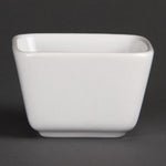 Minis plats carrés hauts Olympia Whiteware 75mm (lot de 12) — U178