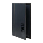 Porte-menus contemporains A4 noirs avec boîte de rangement (lot de 20) — U266