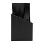 Porte-menus contemporains A4 noirs avec boîte de rangement (lot de 20) — U266