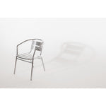 Fauteuils empilables en aluminium Bolero (lot de 4) — U419