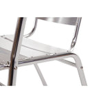 Fauteuils empilables en aluminium Bolero (lot de 4) — U419
