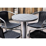 Plateau de table rond en aluminium Bolero gris clair 580 mm — FX038