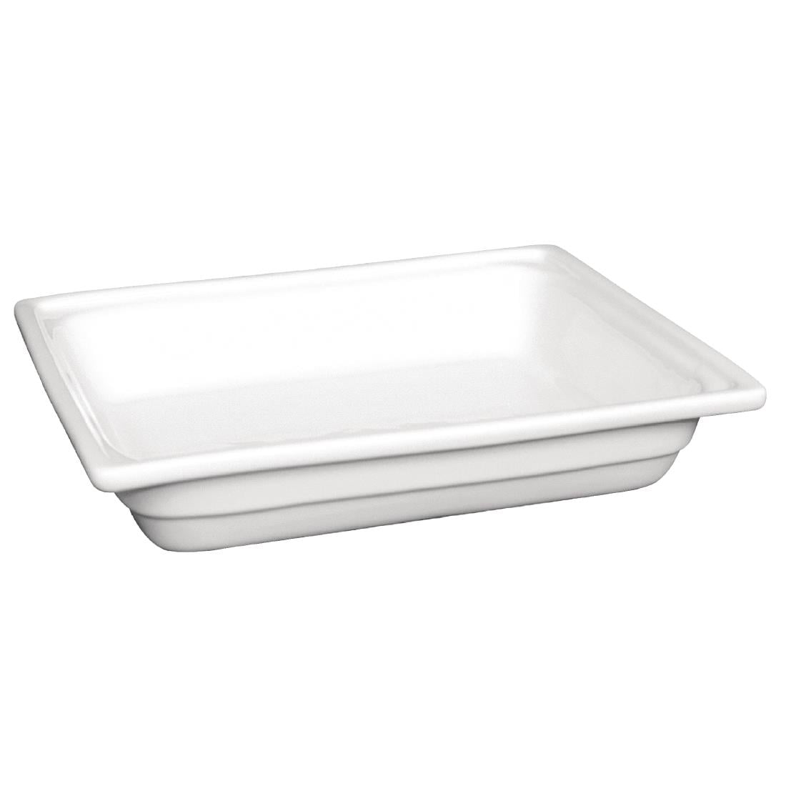 Plat en porcelaine GN 1/2 100mm Olympia — U809