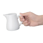 Pots à lait blancs Olympia 170ml (lot de 6) — U819