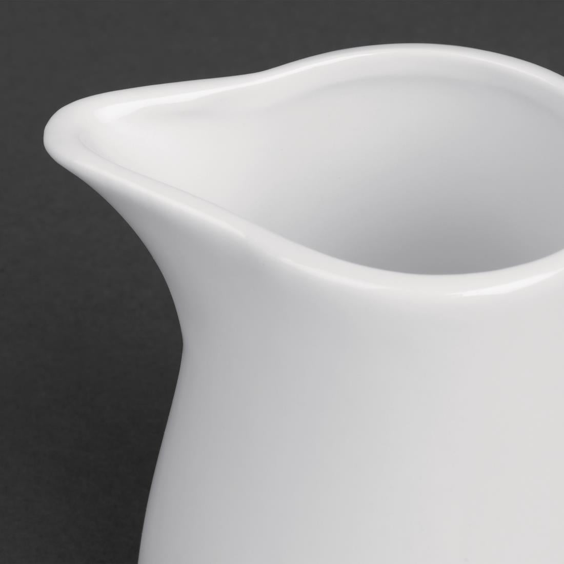 Pots à lait blancs Olympia 212ml (lot de 6) — U820