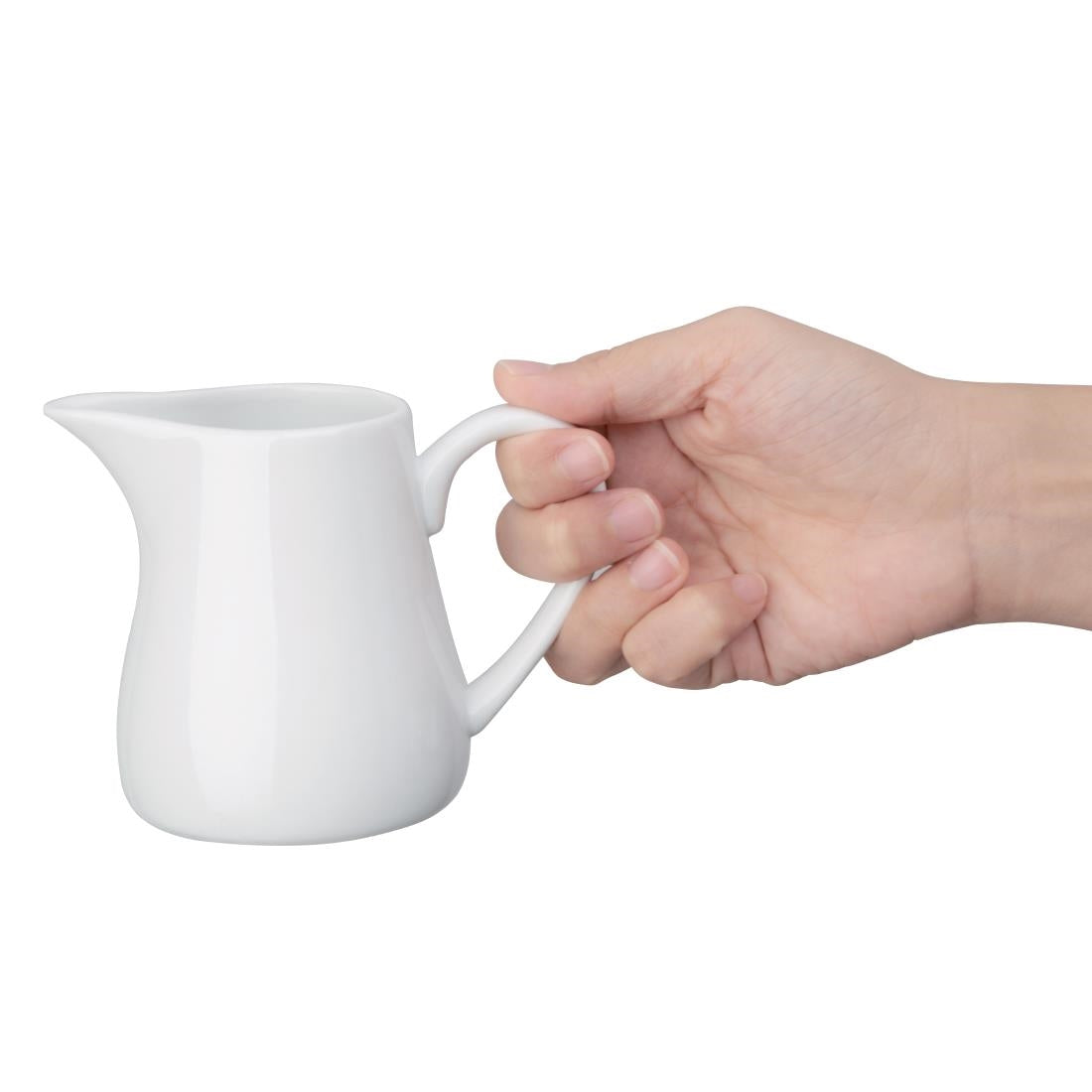 Pots à lait blancs Olympia 212ml (lot de 6) — U820