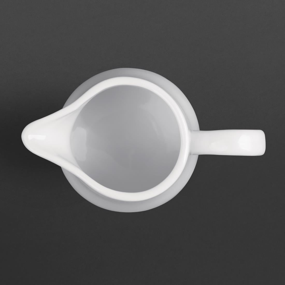 Pots à lait blancs Olympia 305ml (lot de 6) — U821
