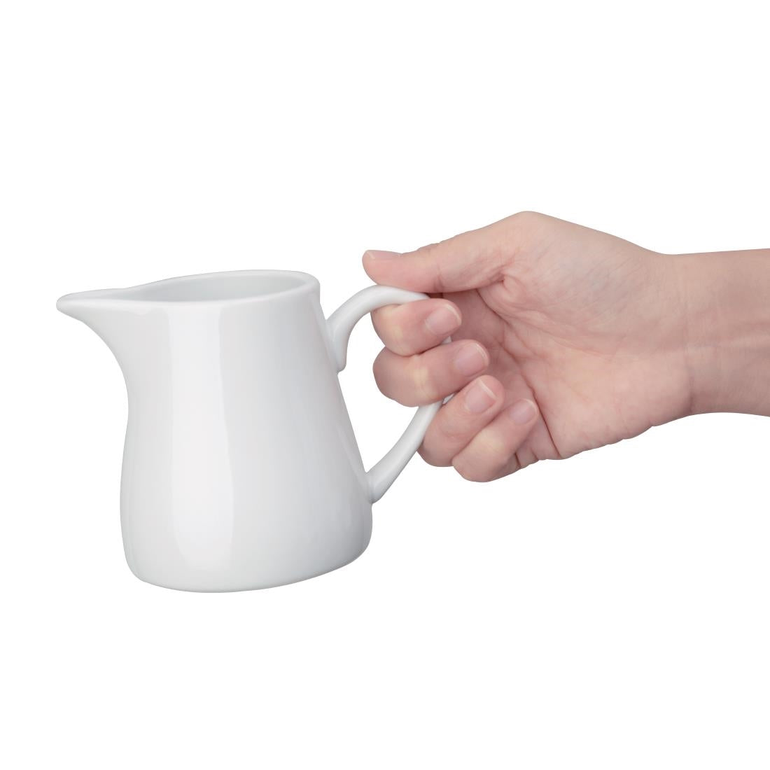 Pots à lait blancs Olympia 305ml (lot de 6) — U821