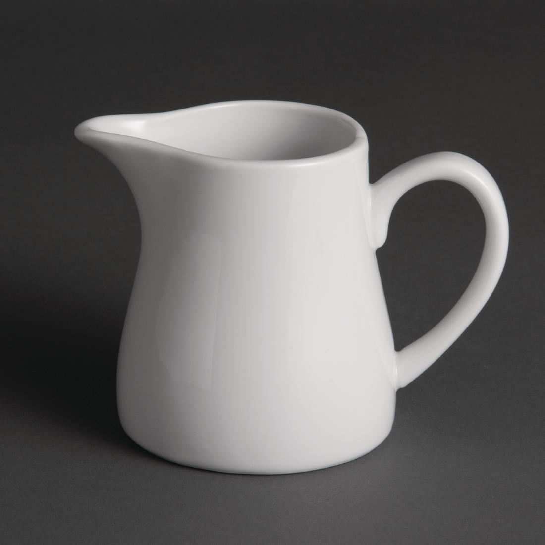 Pots à lait blancs Olympia 305ml (lot de 6) — U821