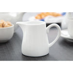 Pots à lait blancs Olympia 305ml (lot de 6) — U821