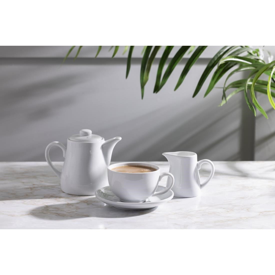 Tasses élégantes Olympia Whiteware 230ml (lot de 12) — CD735