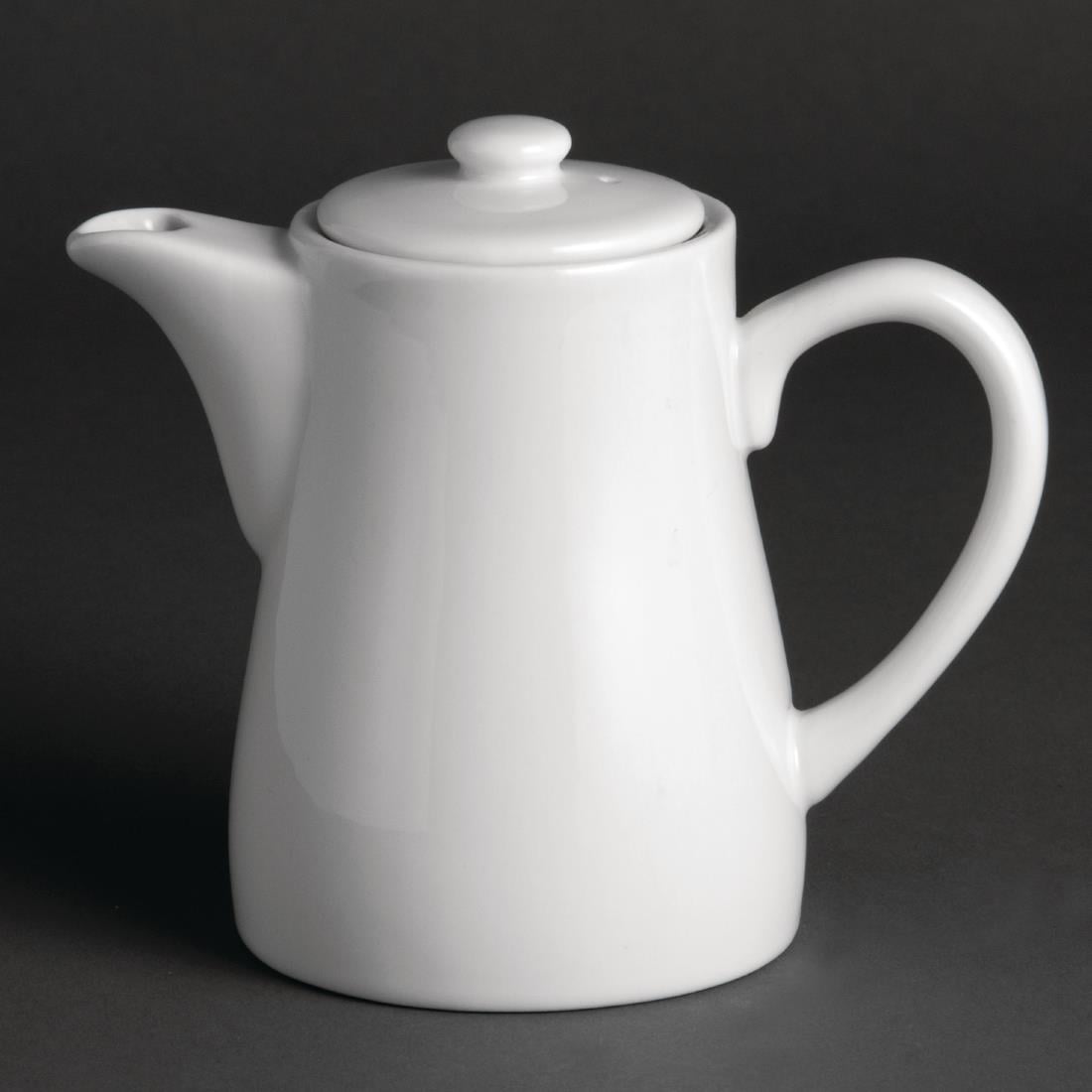 Cafetières Olympia Whiteware 310ml (lot de 4) — U824