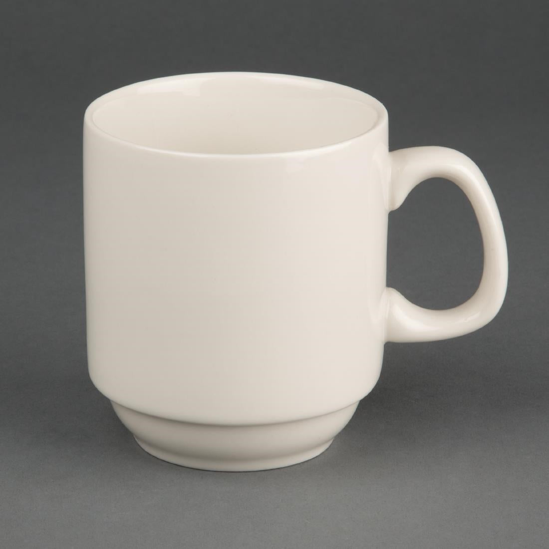 Tasses empilables Olympia Ivory 285ml (lot de 12) — U832