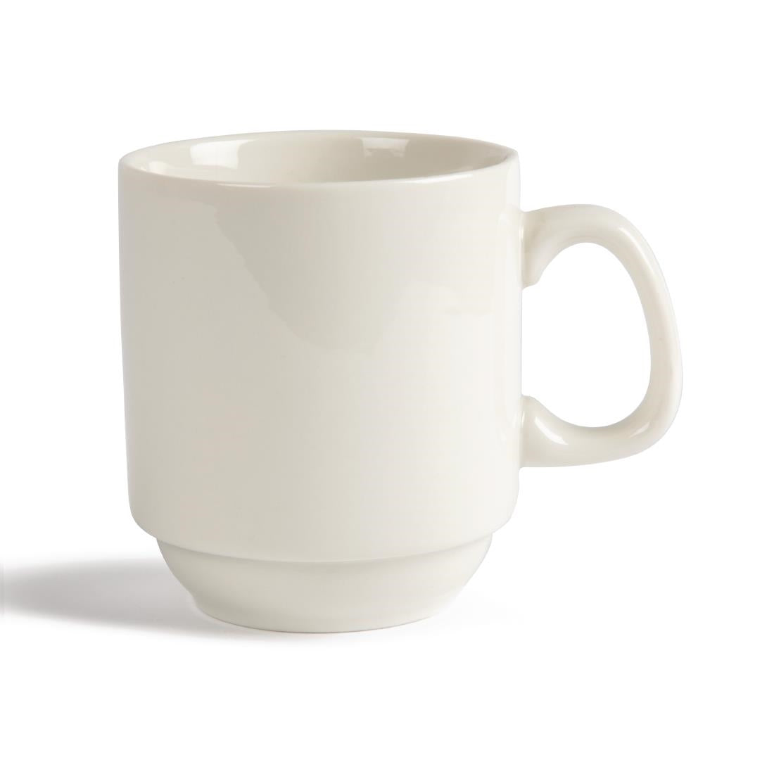 Tasses empilables Olympia Ivory 285ml (lot de 12) — U832