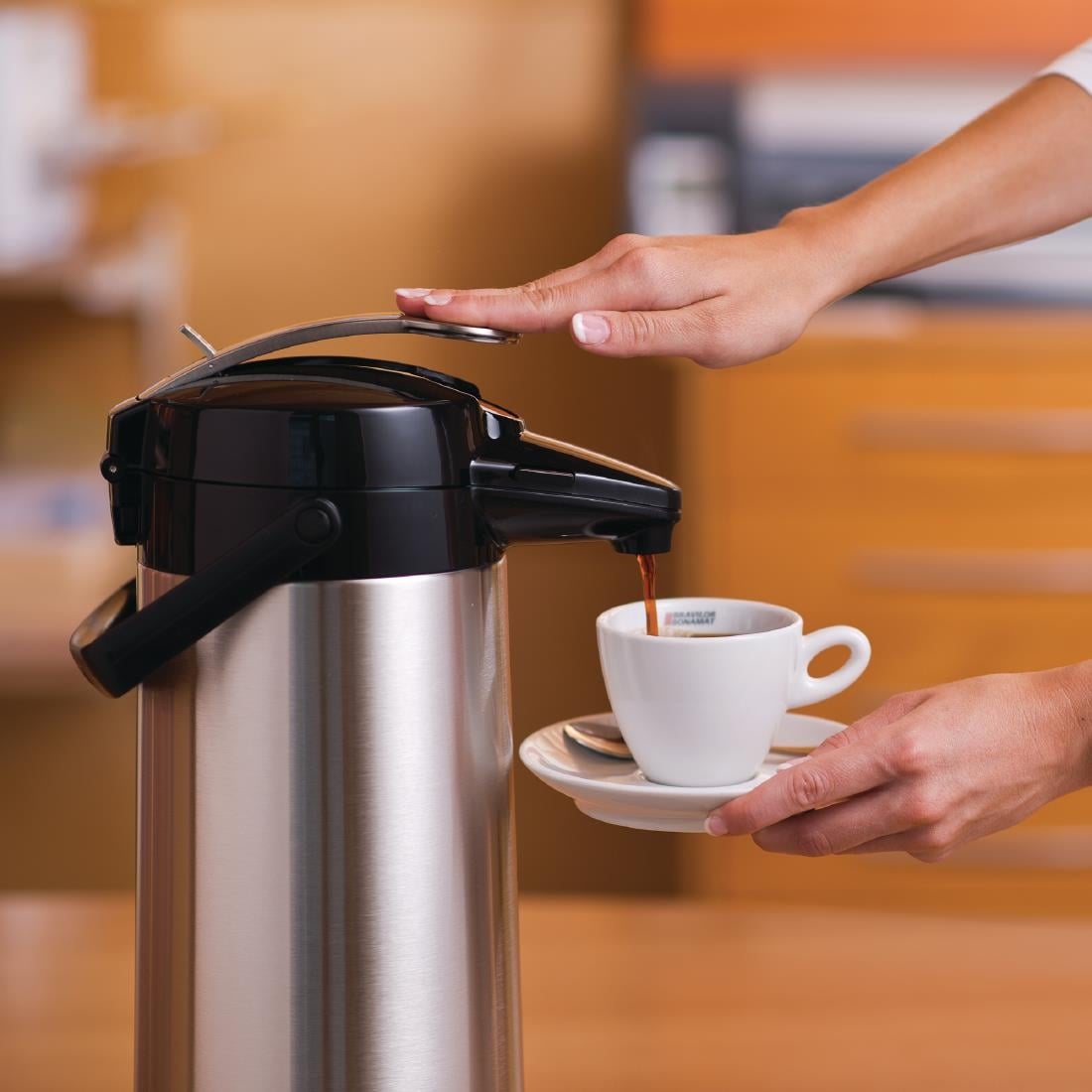 Pichet à pompe inox Bravilor Furento 2,2L — U900