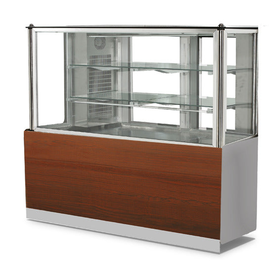 Meuble neutre et vitrine pâtissière Virtus - BGB0301 - 1400 × 780 × 1350 mm