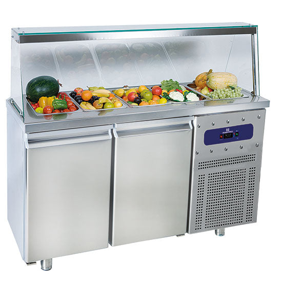 Vitrine froide ou chaude Virtus - BNA0068 - 1400 × 700 × 1375 mm