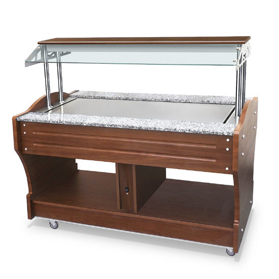 Buffet chaud ou froid Virtus - IEB0020 - 1550 × 900 × 1350 mm