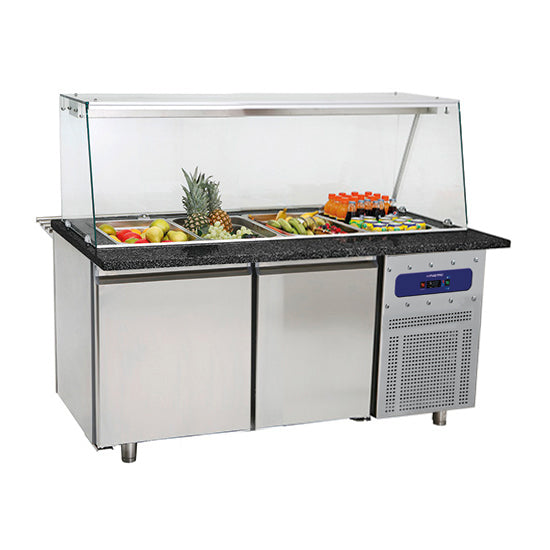 Vitrine froide ou chaude Virtus - IEC0050 - 1450 × 930 × 1320 mm