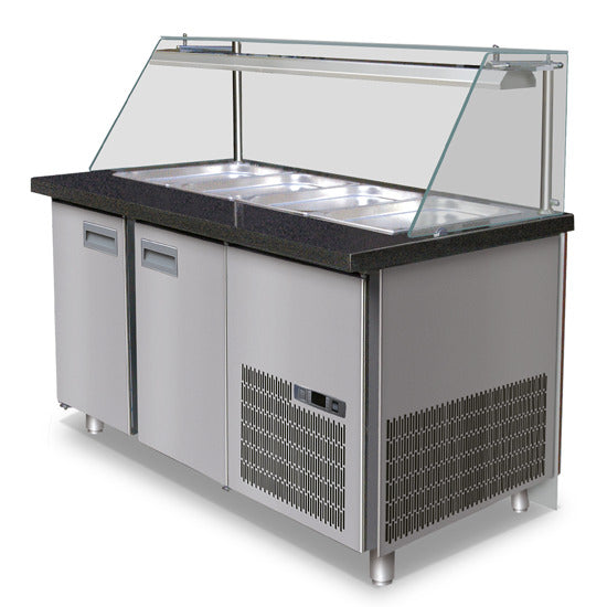 Comptoir réfrigéré Virtus - IEC0055 - 1500 × 880 × 850 / 1150 mm
