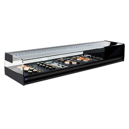 Vitrine à sushi et tapas Virtus - SHSFR6I - 1566 × 410 × 245 mm