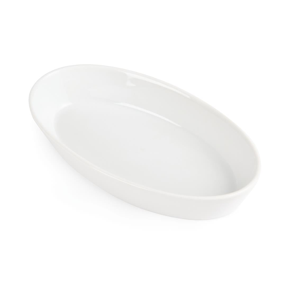 Plats à sole ovales Olympia Whiteware 195x110mm (lot de 6) — W418