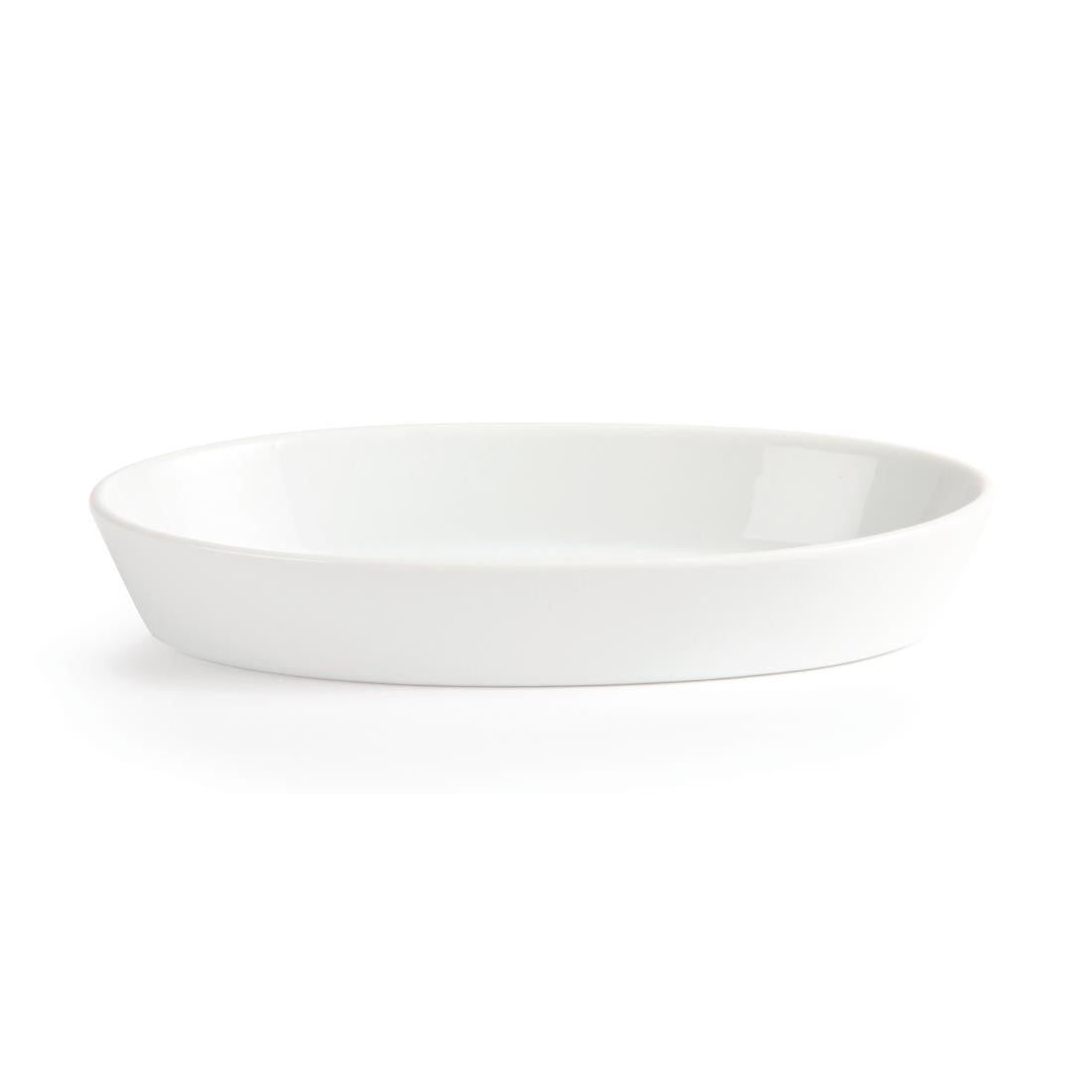 Plats à sole ovales Olympia Whiteware 195x110mm (lot de 6) — W418
