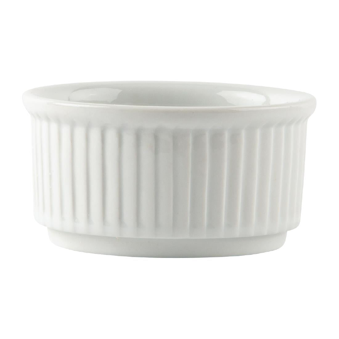 Ramequins empilables Olympia Whiteware 85mm (lot de 12) — W421