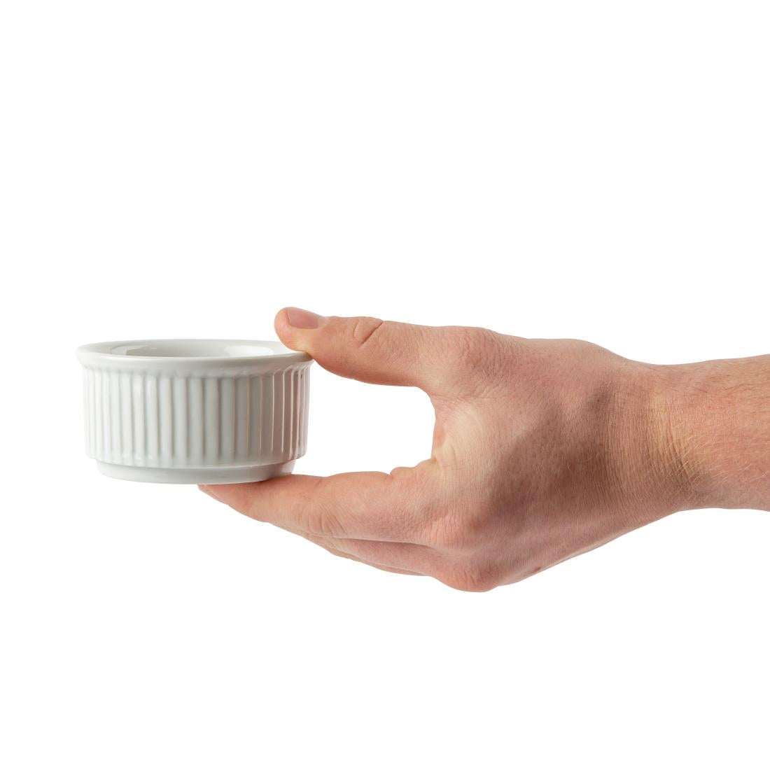 Ramequins empilables Olympia Whiteware 85mm (lot de 12) — W421