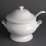 Soupière et louche Olympia Whiteware 2,5L — Y094