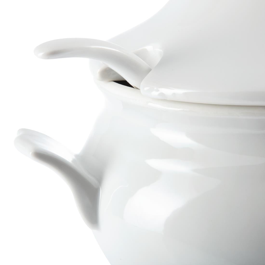Soupière et louche Olympia Whiteware 2,5L — Y094
