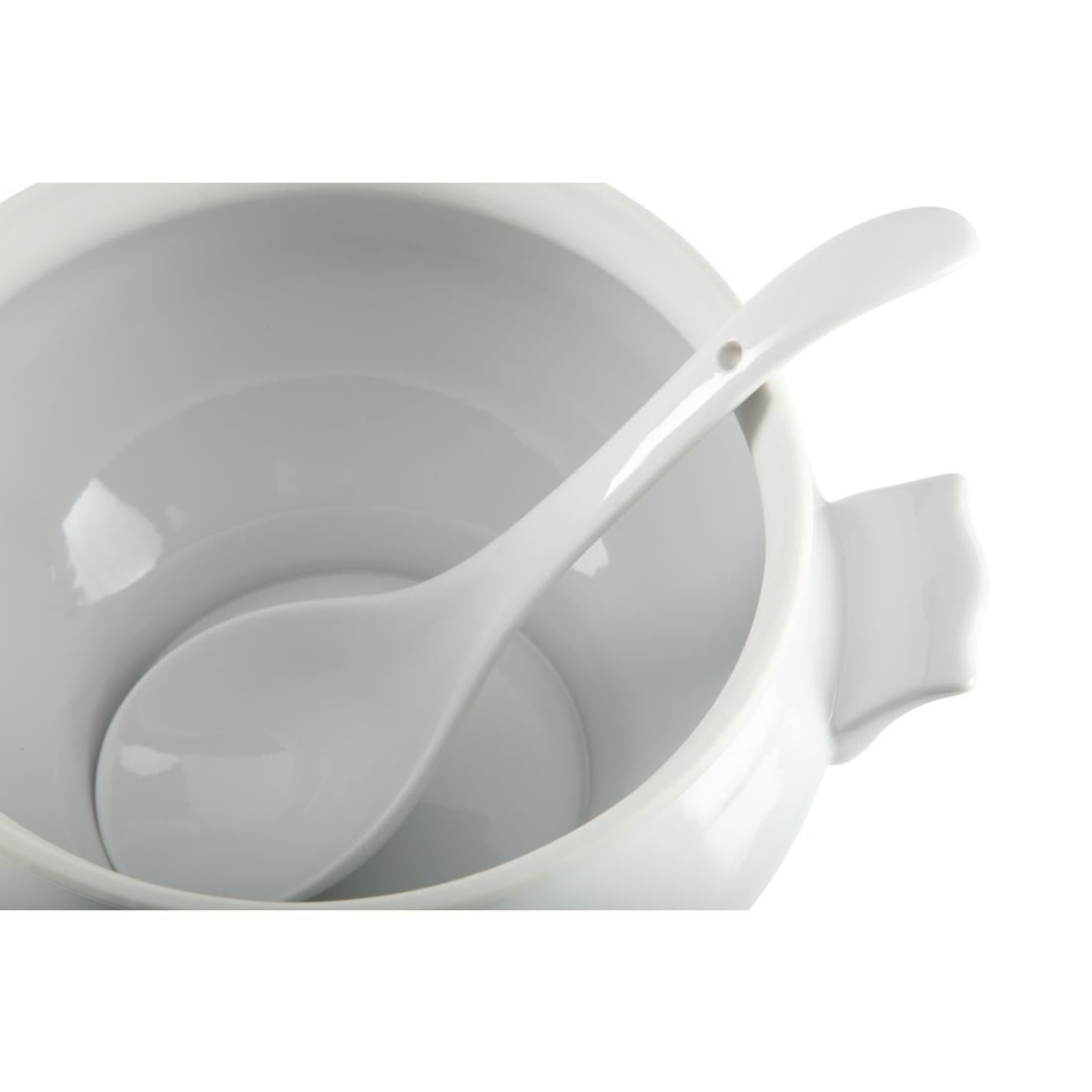 Soupière et louche Olympia Whiteware 2,5L — Y094