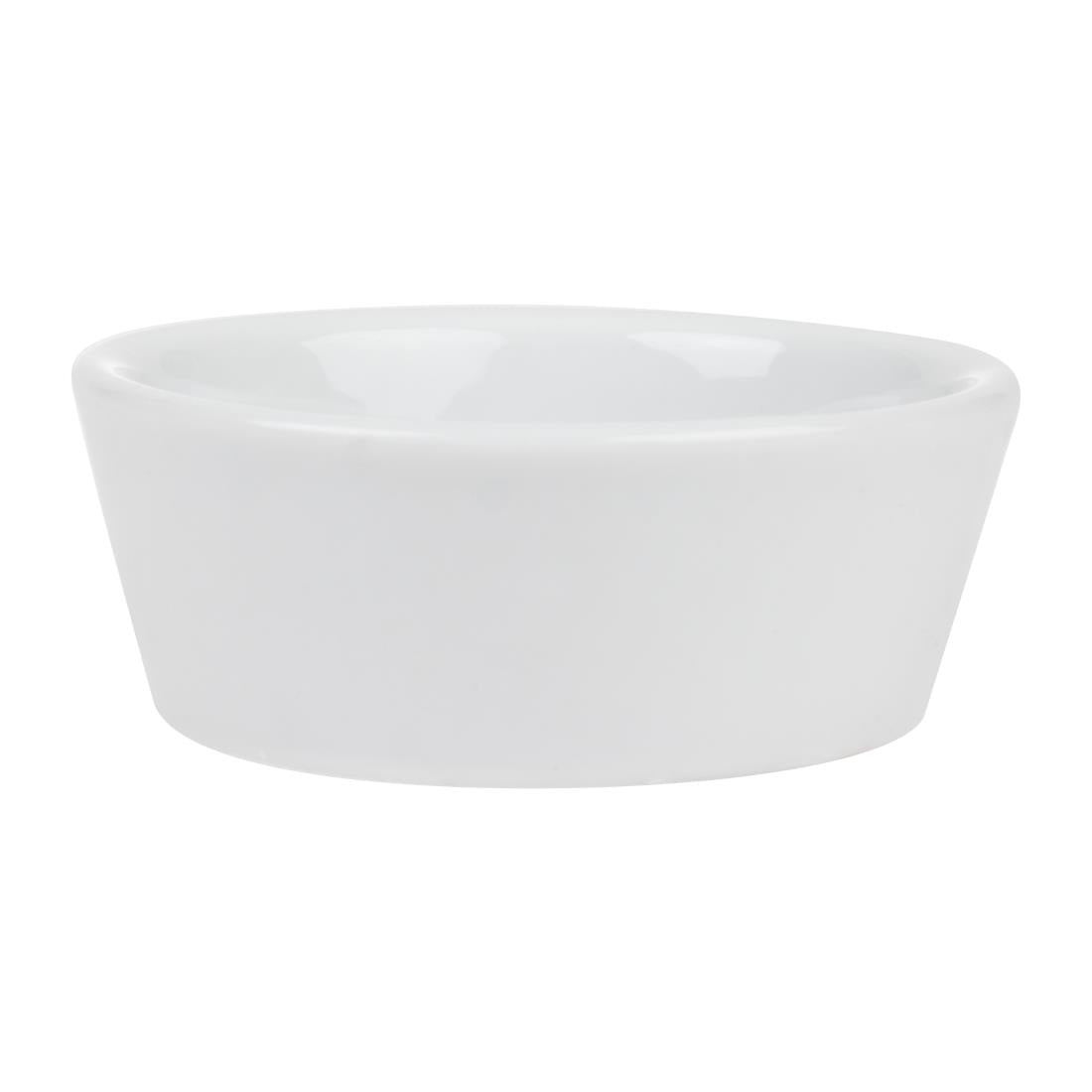 Mini plats ronds Olympia Whiteware 75mm (lot de 12) — Y135