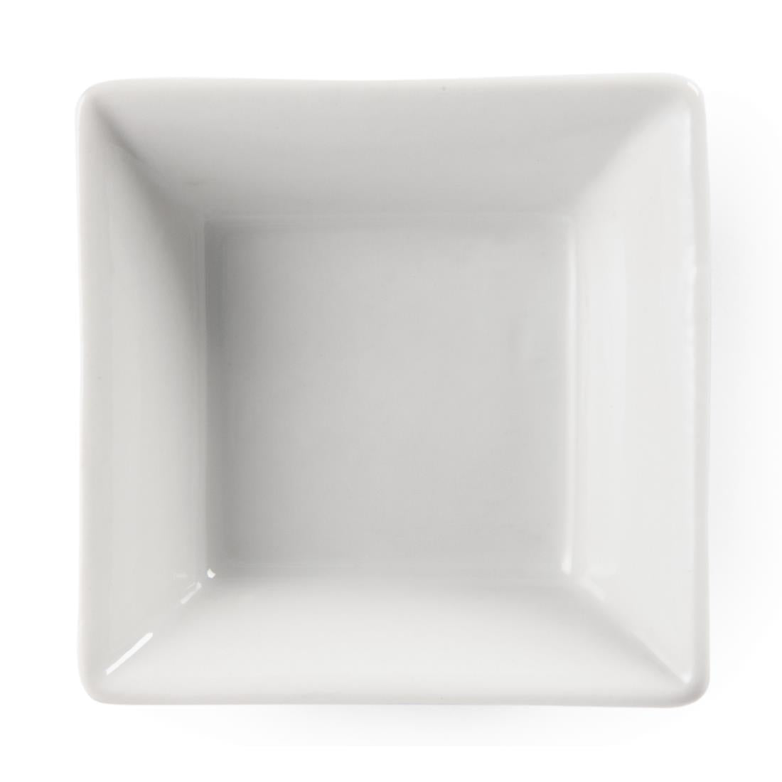 Mini plats carrés Olympia Whiteware 75mm (lot de 12) — Y136