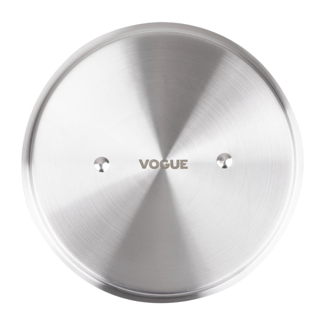 Couvercle inox et aluminium Vogue Tri Wall 240mm — Y425
