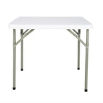 Table carrée pliante en PE Bolero blanche 86cm — Y807